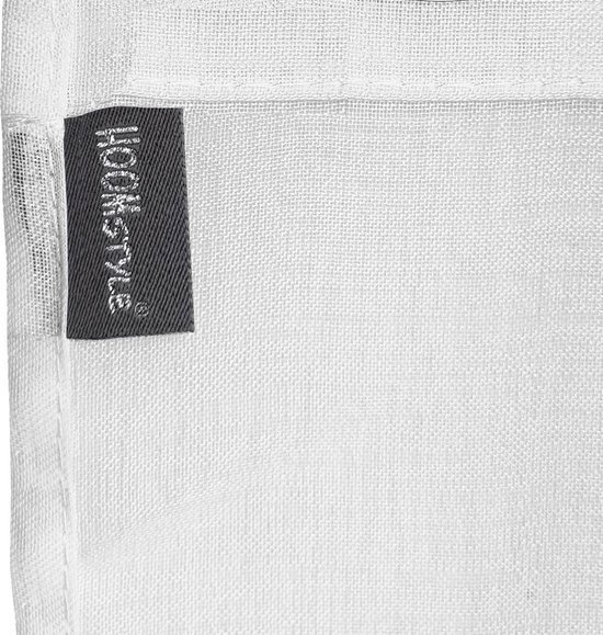 Rideau voilage transparent avec ruban plissé - 140x270cm - Blanc - HOOMstyle