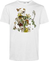 T-shirt Bones and Botany | Halloween Kostuum Volwassenen | Halloween | Foute Party | Wit | maat 5XL