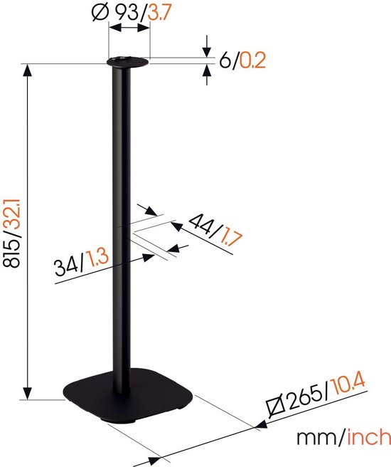 Vogel's SFS 4113 Sonos speaker standaard voor Era 100 (zwart) van Vogel's — afbeelding 3