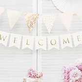 Partydeco - Letterslinger Welcome - wit