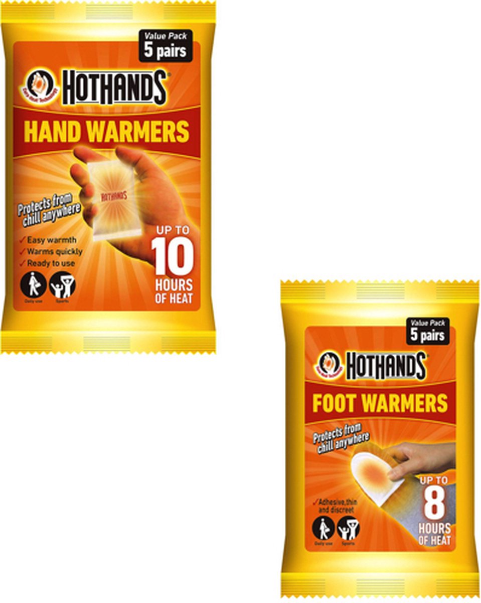 Goedkoopste Hothands Handwarmers en voetwarmers - 10 per set