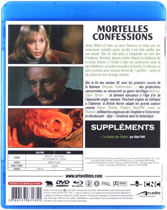 Mortelles confessions [Blu-Ray]+[DVD]