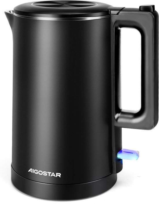 Aigostar Luster 30A5U - Waterkoker -Cool Touch - 1.8L - 2200W Zwart