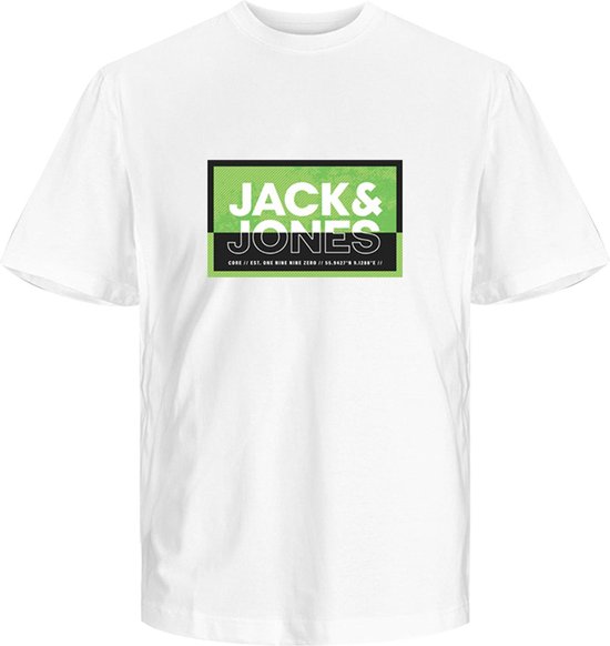 JACK&JONES JCOLOGAN SUMMER PRINT TEE CREW NECK FST Heren T-shirt - Maat L