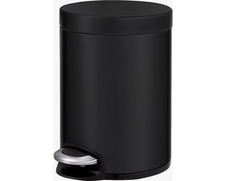 EKO - Serene pedaalemmer 5 liter - Steel Plastic - mat zwart - Prullenbak