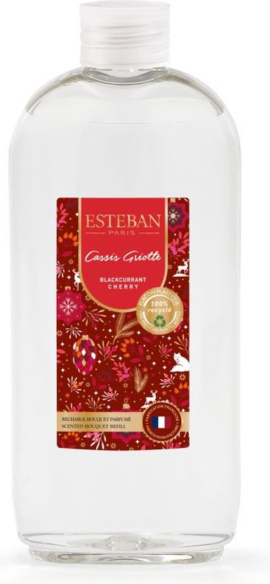 Esteban Noël 2021 Recharge Cassis Cherry Bâtons parfumés Parfumés 300 ml