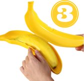 Bananendoos - Bananenbox - 3 Stuks - Bananenhouder - Bananen Bewaardoos - Beschermer - Vershoudbakjes