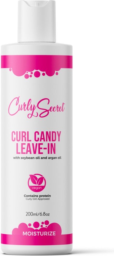 Curly Secret Curl Candy Leave-In Conditioner – Met Proteïne – CG methode – Hydratatie – Vegan