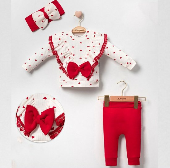 Babysetje 3-delig - Newborn kleding set/ meisje - kraamcadeau - babykleding  -... | bol