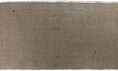 Chaks Jute tafelloper - 29 x 500 cm - grijs/beige - dicht gaas - Thema antiek/romantisch - Tafeldecoratie versieringen