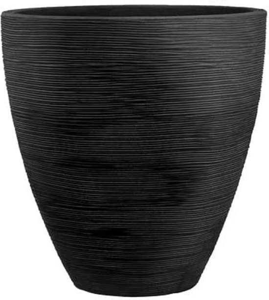 Plantenvaas Vino, Ø 40 cm, hoogte 42 cm, kunststof, antraciet, planetpot