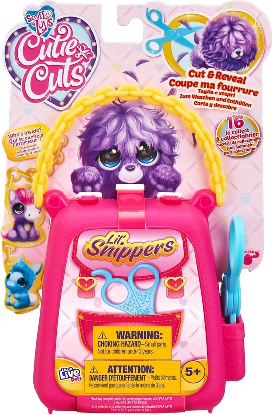 Little Live Scruff-A-Luvs Pets Cutie Cuts Lil Snippers Toy Pet Grooming Plush