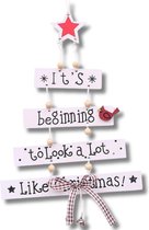 Winkrs | Kerstdecoratie "It's Beginning to Look a lot Like Christmas." | Kerstversiering, Kerstboom, Feestdagen | Wit