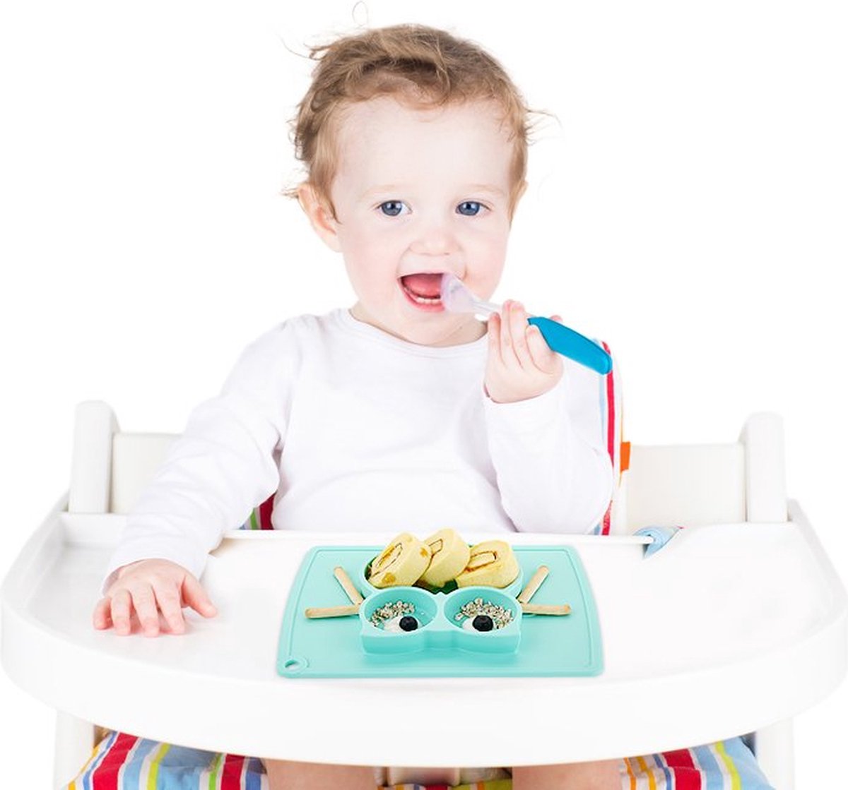 2023 - Ensemble d'assiettes pour enfants, vaisselle pour bébé pour enfants  tout-petits nourrissant l'assiette divisée, sans bpa, sans danger pour les  aliments