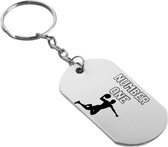 Akyol - eerste plaats sleutelhanger - Handbal - familie vrienden sporters - cadeau - 54 x 29mm