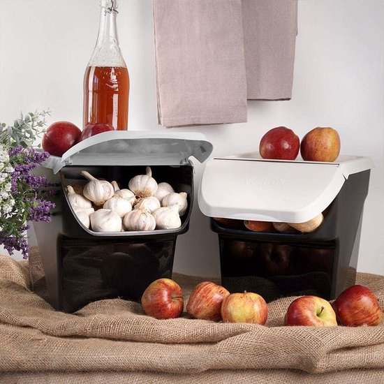 Aardappelopbergdoos [Set van 3] - Ideaal voor het opbergen van verse knoflook