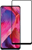 Smartphonica Oppo A54 5G full cover tempered glass screenprotector van gehard glas met afgeronde hoeken geschikt voor Oppo A54 5G