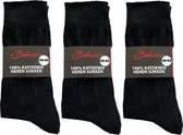 Belucci 100% katoenen heren sokken set van 9 paar zwart maat 39/42