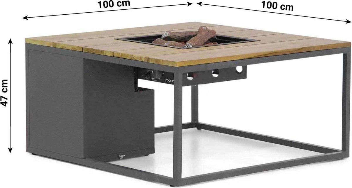 Cosi Cosiloft - Table de feu - Noir