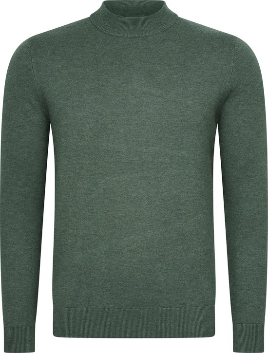 Mario Russo Turtle Neck - Trui Heren - Sweater Heren - Coltrui Heren - XL - Eend Groen