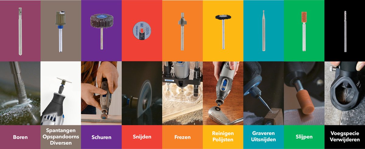 Dremel 3000 Multitool: 130W, EZ Twist, 5 accessoires thumbnail 3