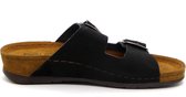 Rohde 5856 - Volwassenen Dames slippers - Kleur: Zwart - Maat: 39