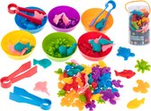 Playos® - Tellen en Sorteren - Oceaan - Montessori Speelgoed - Cognitief - Tel- en Sorteerset - Kleuren - Vormen - Figuren - Educatief Speelgoed - Sensorisch en Motorisch Speelgoed