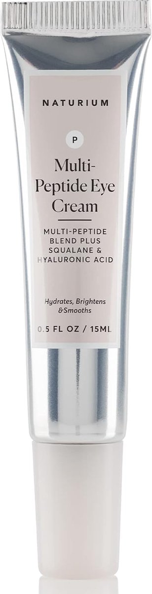 Naturium Multi-Peptide Eye Cream Plus Squalene & Hyaluronic Acid - Smoothing & Anti-Aging - Oogcréme - Donkere kringen - Wallen - 15ml