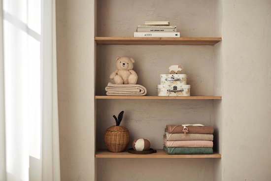 Jollein - Badcape Badstof 100x100cm - Baby Handdoek met Badcape, Omslagdoek, Badponcho - Ash Green van Jollein — afbeelding 5