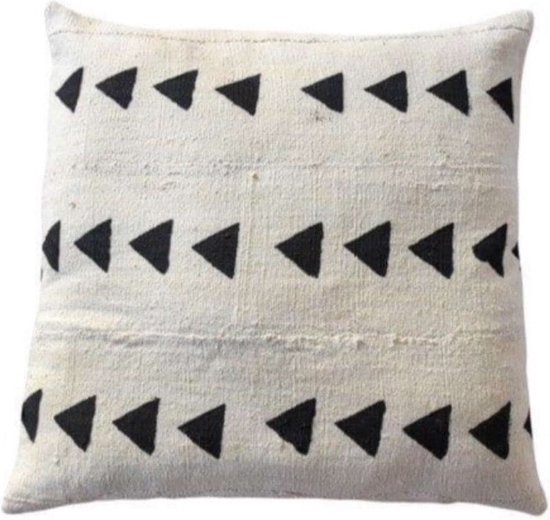 Berber kussen - Afrikaanse stijl - Mudcloth stof - 45 x 45 cm