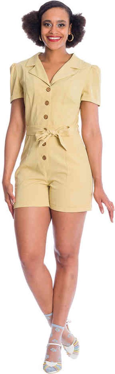 Banned - WOMEN RULE Playsuit - S - Geel
