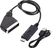 Câble convertisseur HDMI (m) vers Péritel (m) / noir - 1 mètre