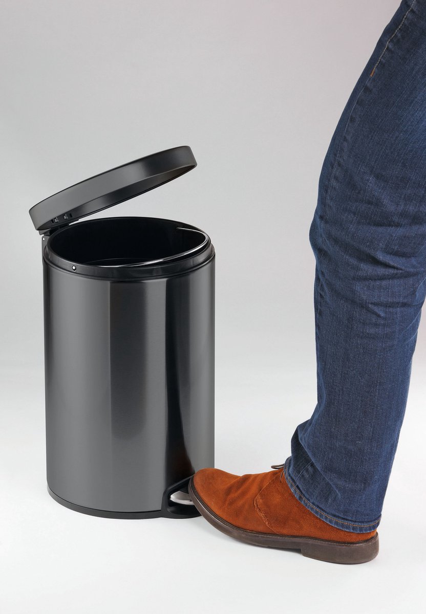 Goedkoopste Durable 341058 Afvalemmer 5 l (Ø x h) 205 mm x 290 mm Metaal, Kunststof Antraciet-grijs 1 stuk(s