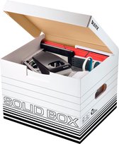 Archiefopbergdozen Solid Box - M 6118 - FSC gerecycled karton - B 325 x D 360 x H 270 mm - wit - 10 stuks