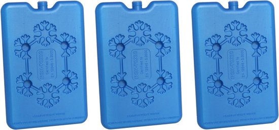 Koelelementen - blauw - 1x stuks - 11 x 2 x 16 cm - Koelblokken/koelelementen voor koeltas/koelbox van KOEL — afbeelding 2