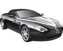 Chaks Trouwauto decoratie lint - wit/ zilver - just married - bruiloft benodigdheden