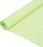 Cactula papieren damast gekleurd tafelkleed extra lang 1,2 x 7 meter - groen