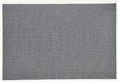 1x Rechthoekige placemats grijs - Kunststof - 45 x 30 cm - Onderleggers
