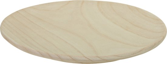 Othmar Decorations Tafeldecoratie schaal/plateau - hout - D27 x H2 cm