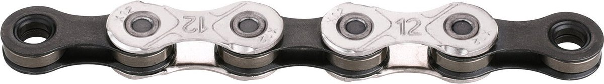 KMC x12 rol ketting 50m zilver/zwart