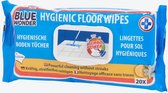 Blue wonder hygiënische vloerdoekjes -1X 20 stuks- Reinigingsdoekjes- Allesreinigerdoekjes- Vloerreiniging