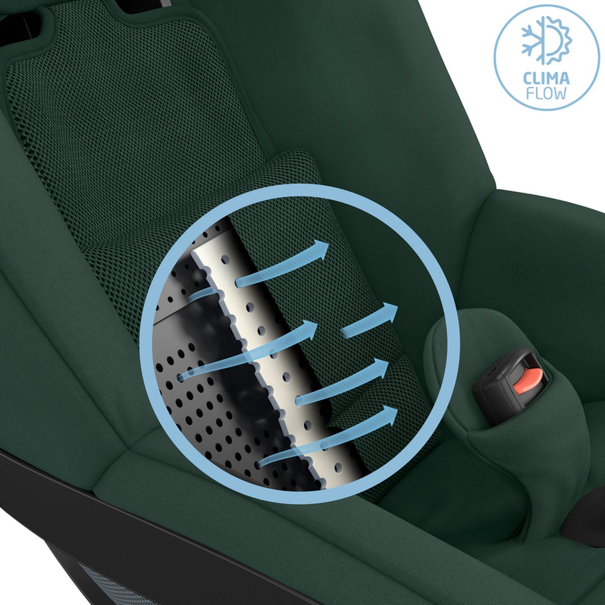 Maxi-Cosi Pearl 360 i-Size - Autostoeltje - ca. 3 maanden tot 4 jaar - FlexiSpin-Rotatie met één hand - Authentic Green – foto 4