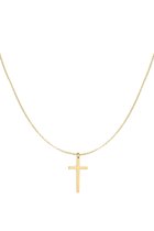 Bijoutheek Collier Medium kruis Goud
