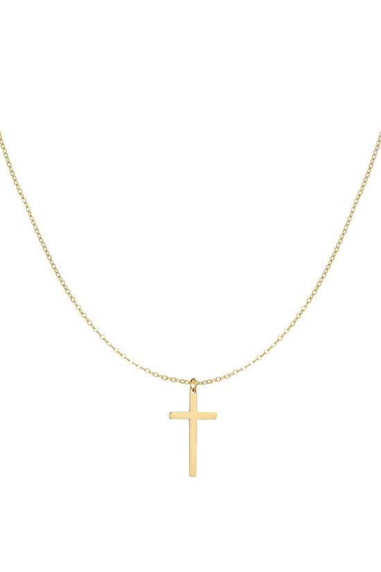 Collier Bijoutheek Croix Medium Goud