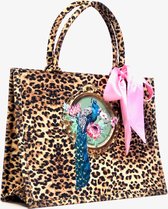 Aqua-licious - Tassen - Handtas met luipaardprint - Bookbag
