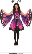 Guirca - Costume de papillon - Beau papillon violet Purdy - Femme - Violet, Rose, Zwart - Taille 36-38 - Déguisements - Déguisements