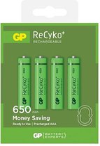 GP ReCyko rechargeables AAA 650mAh - 4 pièces