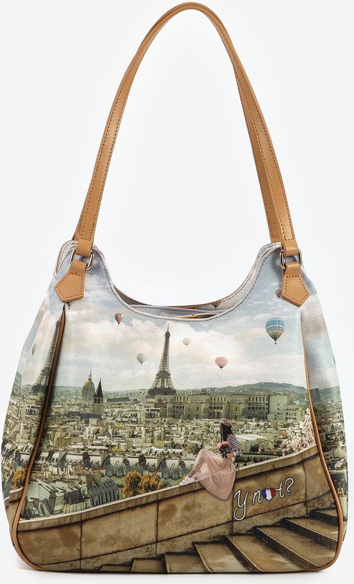 Y Not? Montgolfiere Schoudertas / Tote Bag PU-Leer