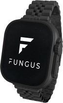 Fungus - Smartwatch bandje - Geschikt voor Apple Watch 42 / 42 / 45 / 49 mm - Series 1 2 3 4 5 6 7 8 9 SE Ultra iWatch - Metaal - Zwart