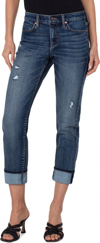 LIVERPOOL JEANS COMPANY Marley Girlfriend Cuffed | Blue Mesa